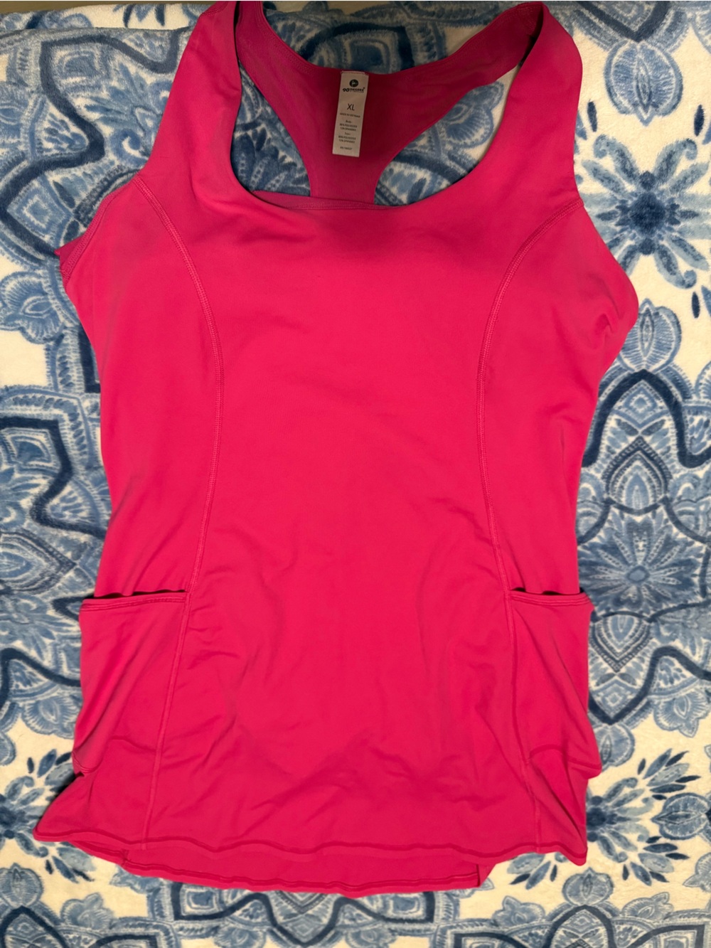 90 Degree By Reflex Hot Pink Racerback One-Piece size XL